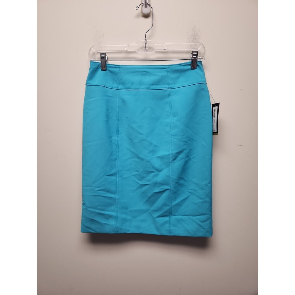 Worthington Turquoise Pencil Straight Skirt‎  Size 4 NWT